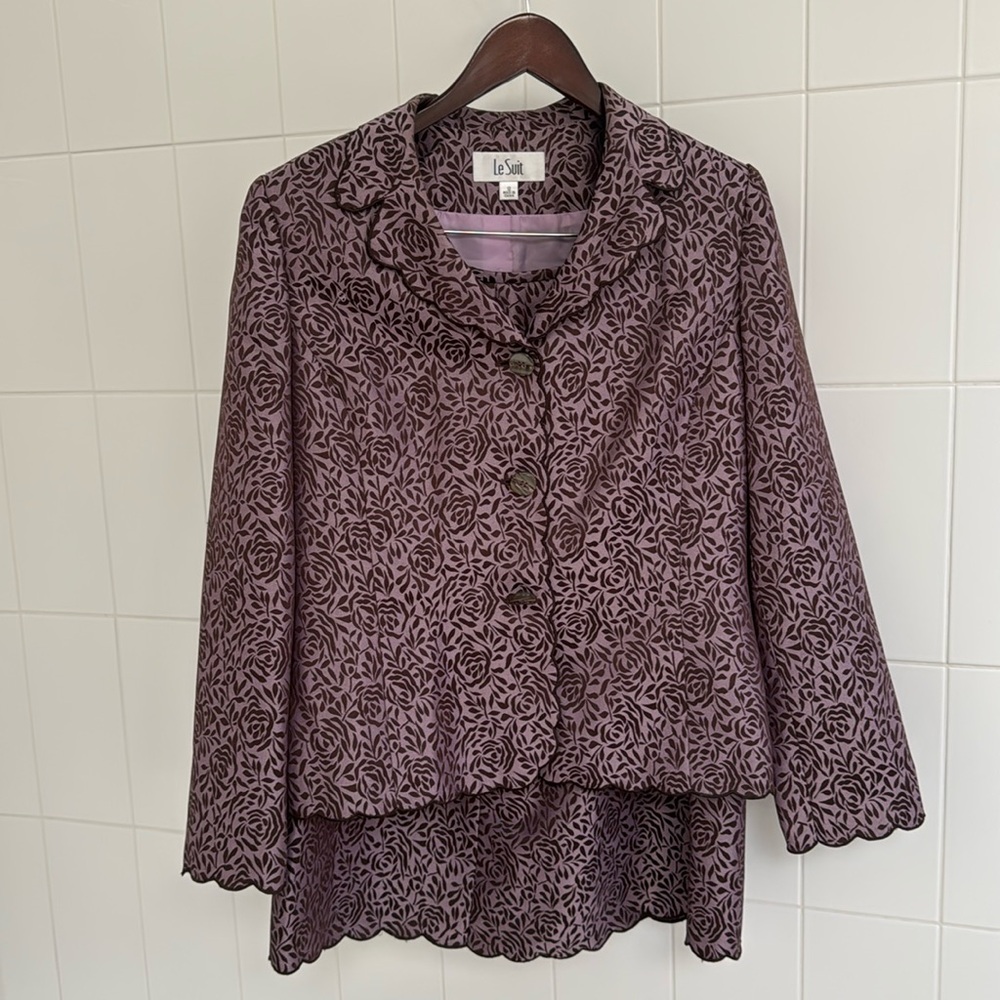 Vintage Lesuit skirt suit size 12